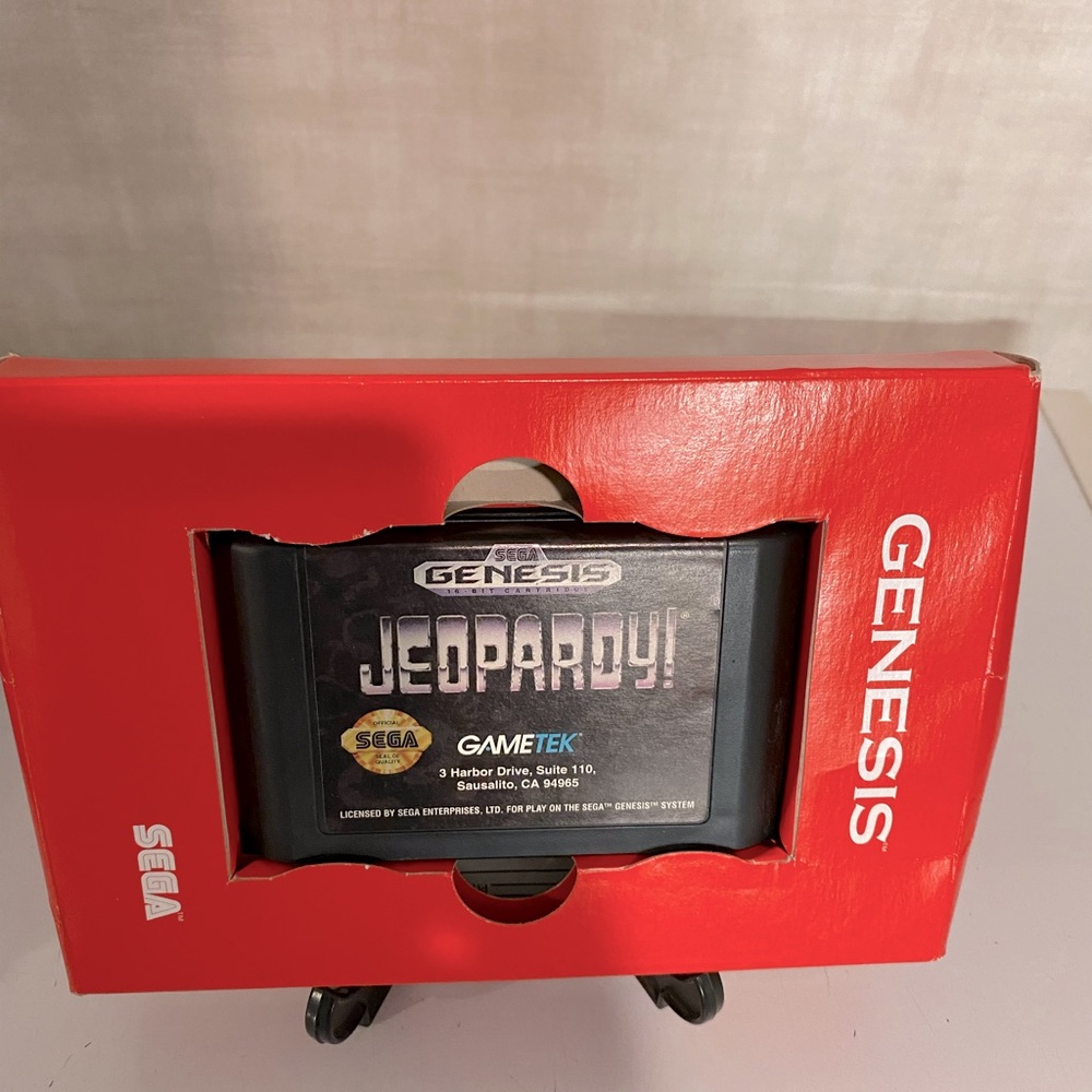 Jeopardy for the sega Genesis! Great condition and works great